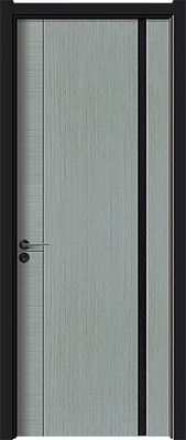 2100 * 900 * 160mm Aluminium Clad Wood Entry Doors Untuk Kantor