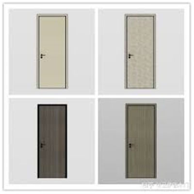 Warna Abu-abu Dengan Kunci Pintu Tunggal Aluminium Clad Wood Entry Doors Digunakan Untuk Rumah
