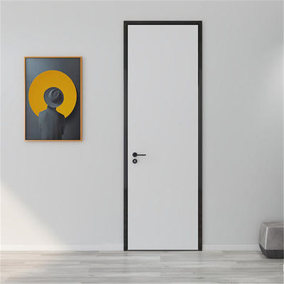 H160mm T40mm White Single Aluminium Clad Wood Entry Doors