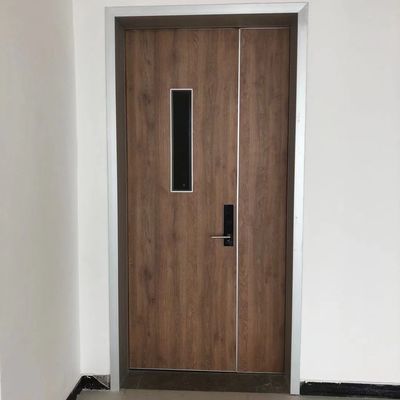 50kg / M3 T45mm Aluminium Clad Wood Entry Doors Untuk Rumah / sekolah