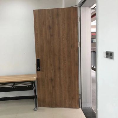 50kg / M3 T45mm Aluminium Clad Wood Entry Doors Untuk Rumah / sekolah